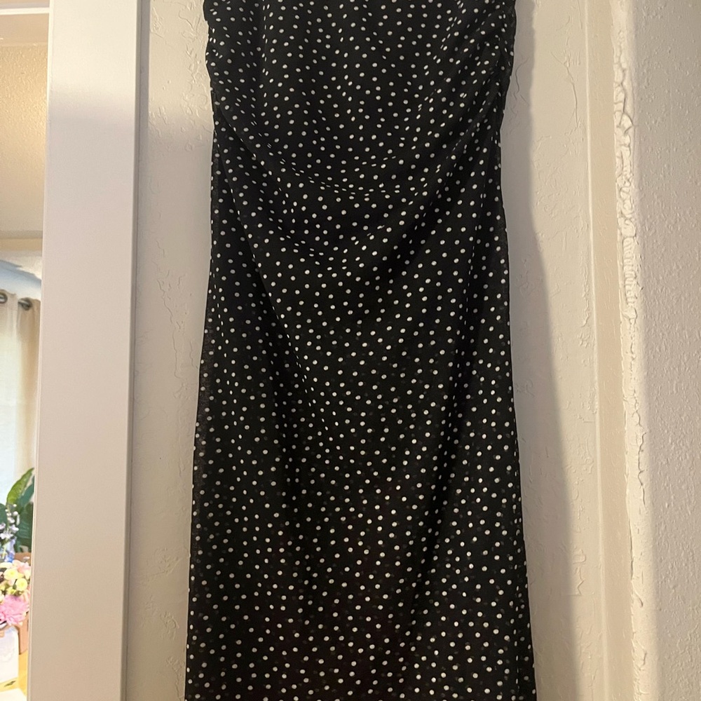 NWT A&F ruched midi mesh skirt